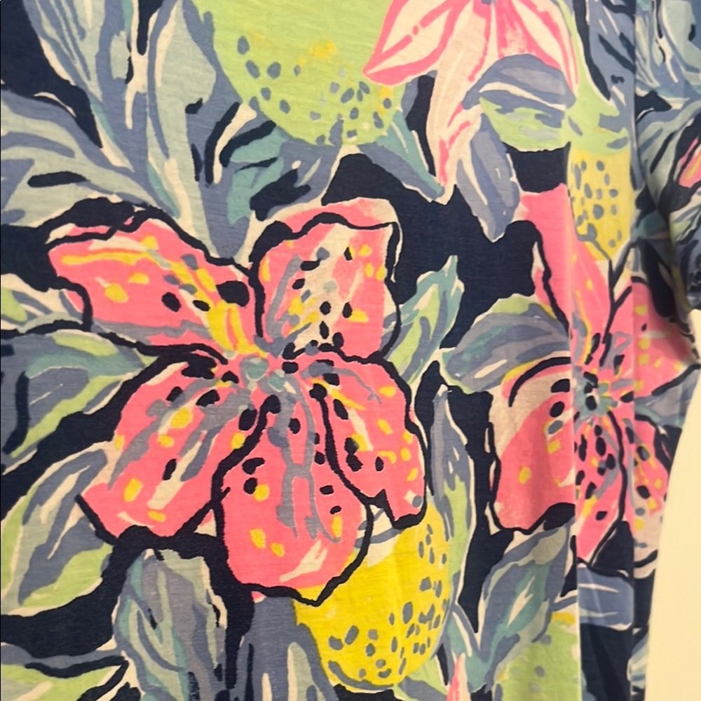 Lilly Pulitzer Pink and Yellow Sheath Mini Dress - Picture 2 of 6